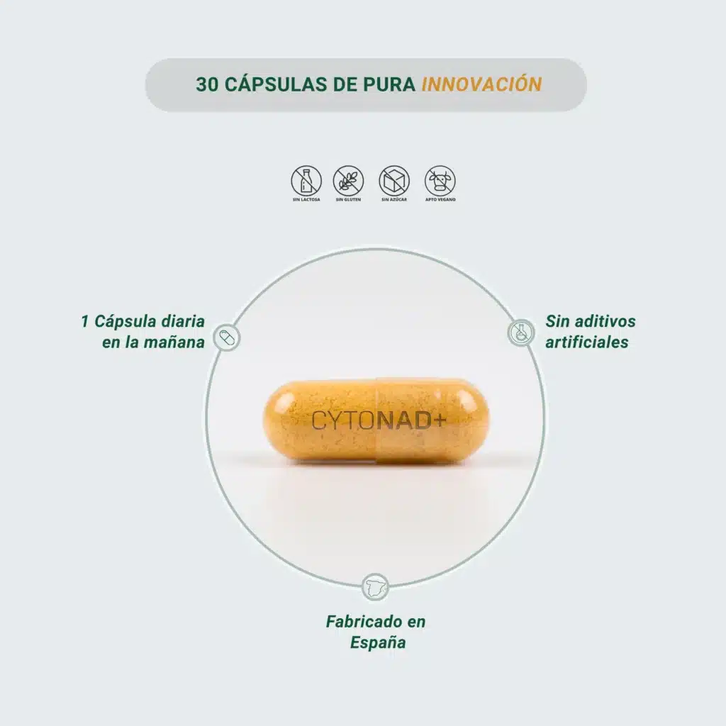 Suplemento con NAD+ para longevidad y energía mitocondrial – CYTONAD+ OzoLife